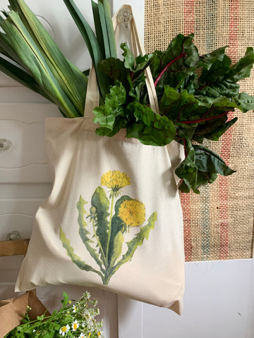 Flowers & Fish Market Tote Bag