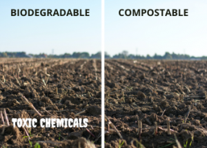 BIODEGRADABLE plastic leave toxic chemicals