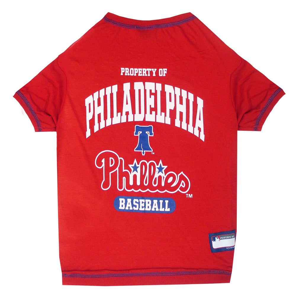 MLB Philadelphia Phillies Pets First Pet Baseball Jersey - White XL