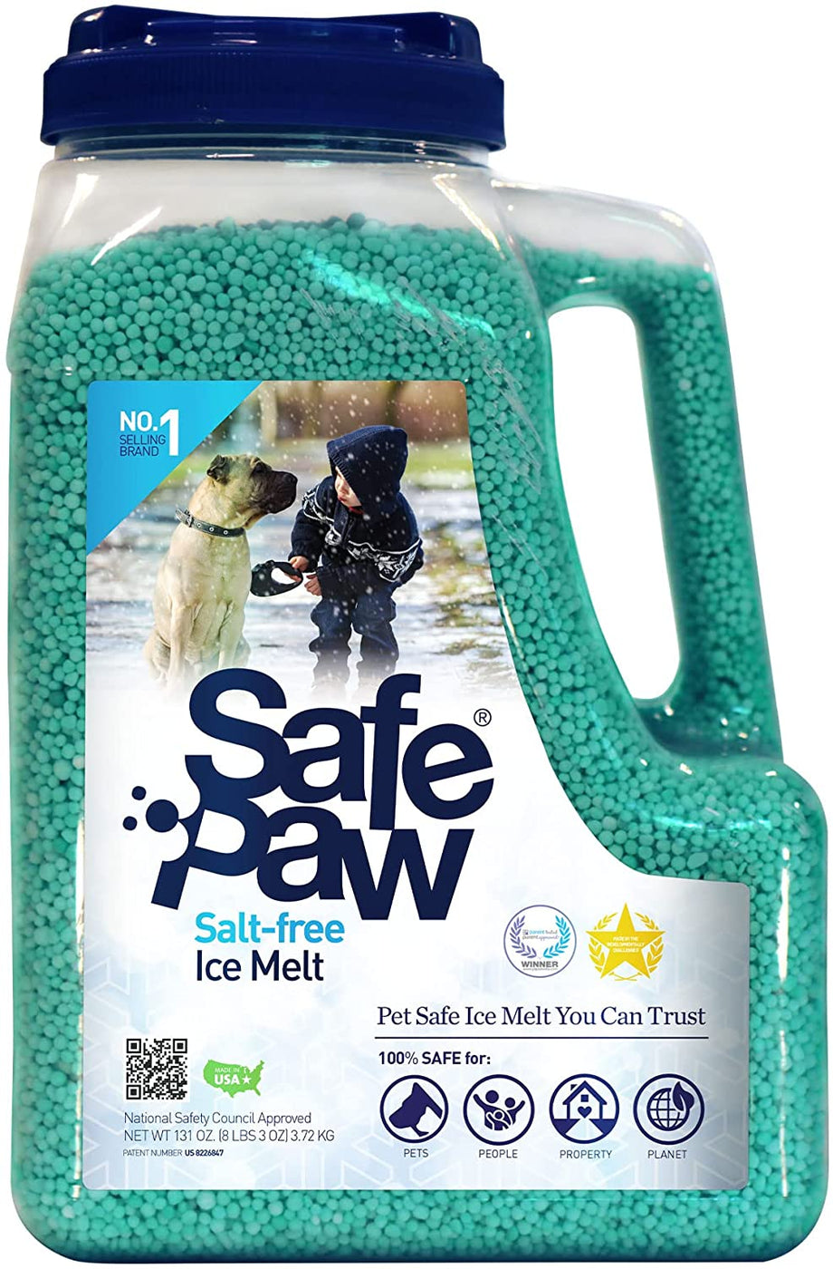 Keep It Green Pet Safe Ice Melt - 12lb Jug - Nontoxic Snow Melter