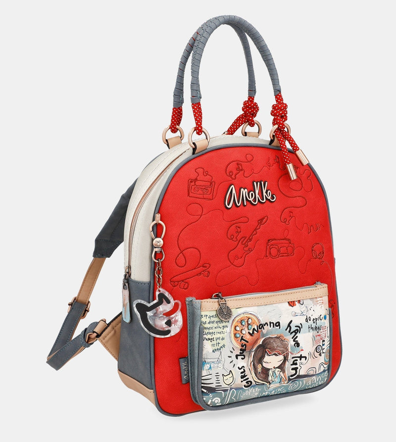 Mochila de paseo estampada Fun Music – Anekke