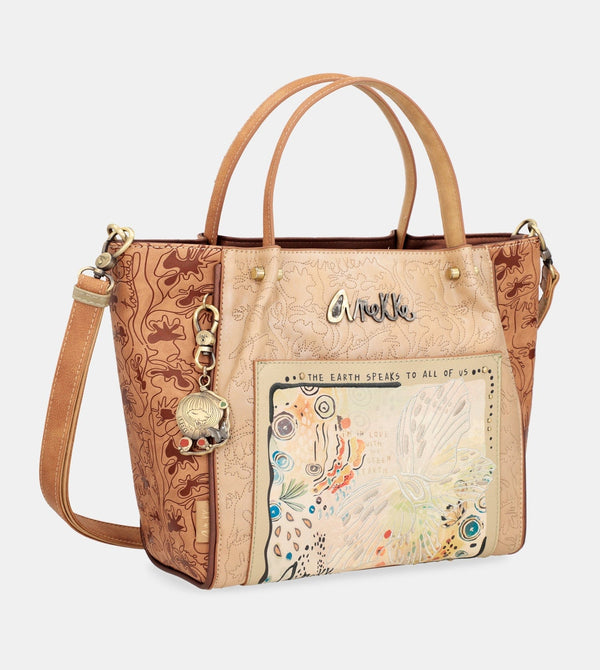 Anekke - Mochila de Mujer - Tipo Saco - Elaborada en Polipiel con 2 Asas  Regulables ia- Accesorios y Complementos Mujer - Cierre Ajustable e  Imán - 32x40x3 cm : : Moda