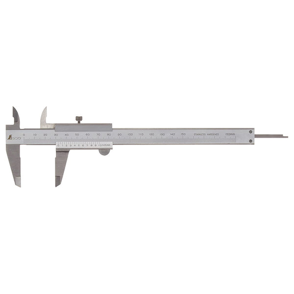 SHINWA Mini Vernier calipers Silver シンワ測定(Shinwa Sokutei 