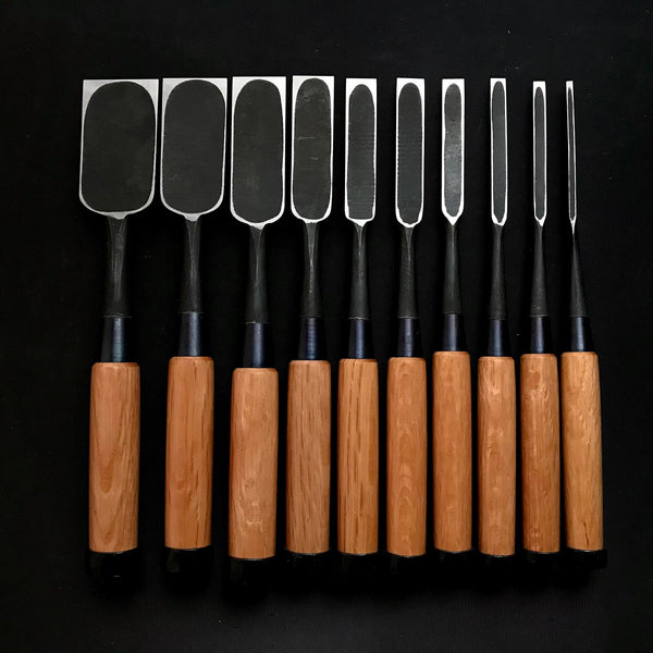 Fujihiro Medium timber chisels set by Chuutarou Imai 今井忠太郎作 