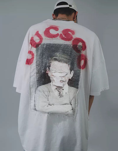 【UUCSCC】Blood Ray Backprint T-shirt US0011