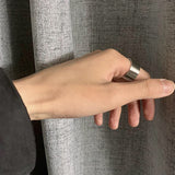 plain silver ring HL0586