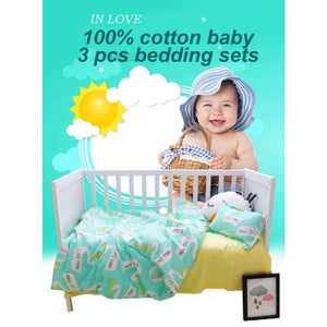 3pcs Baby Bedding Set Cotton Crib Sets Baby Cot Set Including
