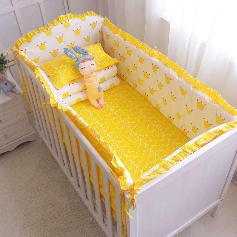7pcs Hot Baby Bedding Set 100 Cotton Crib Bedding Set Baby Cot