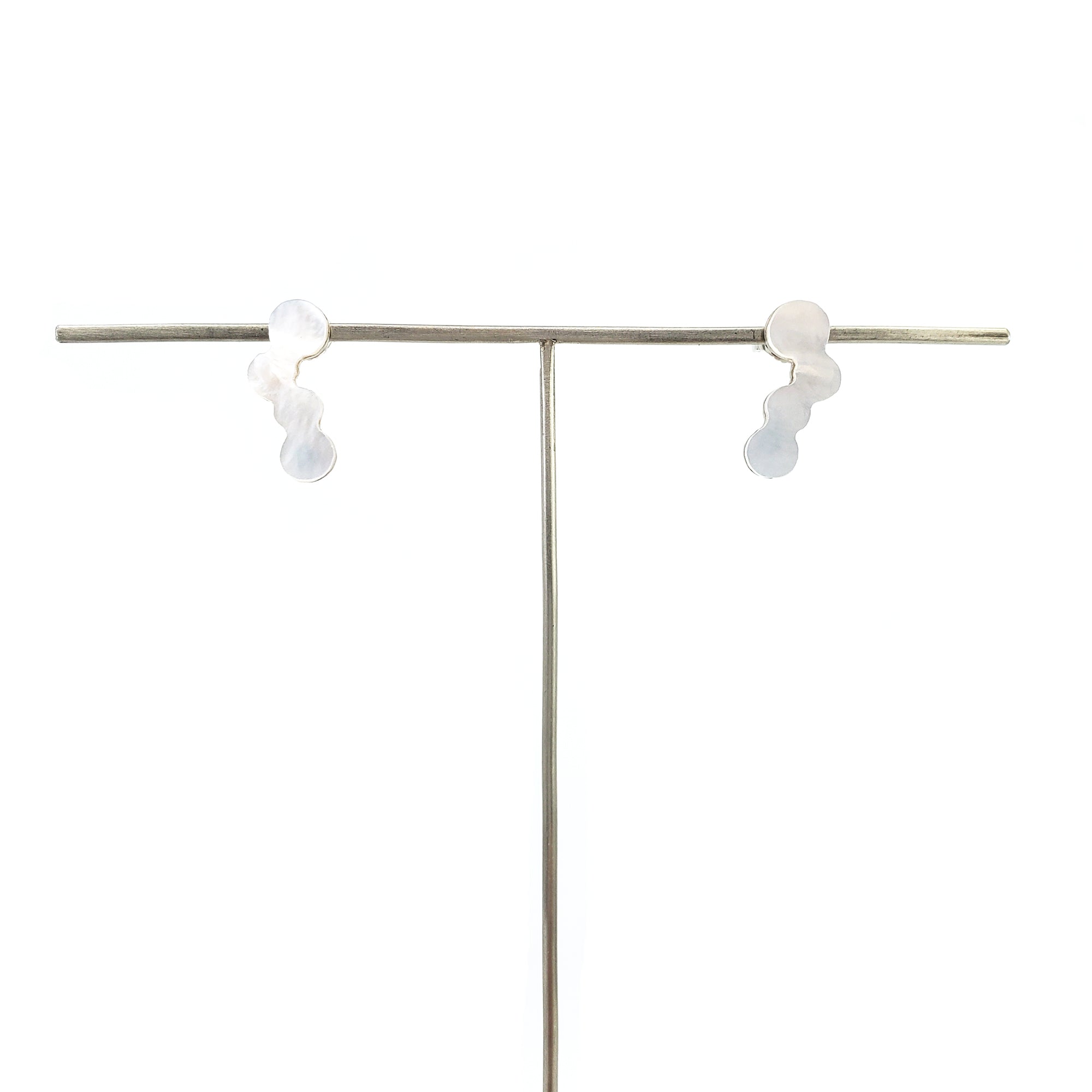 Mother of Pearl Studs - White