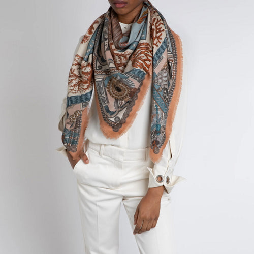 Tiger Trap Wool Silk Scarf