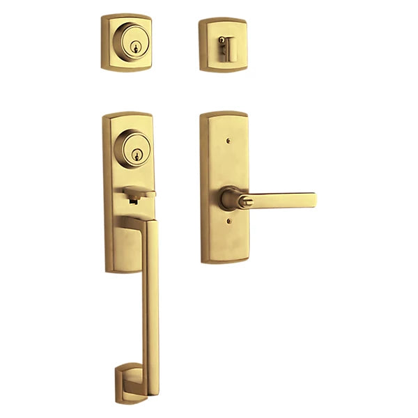 Baldwin - Estate Collection - Tubular Entry Handlesets - Soho Two-Point Lock Handleset w/ 5485V Soho Lever