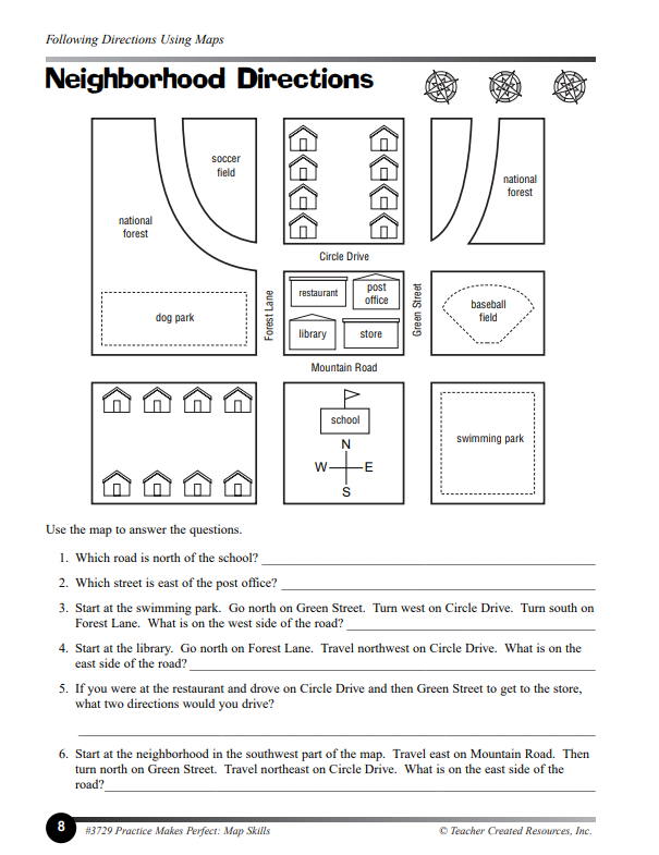 Map Skills: Grade 4 (Practice Makes Perfect) – Miller Pads & Paper