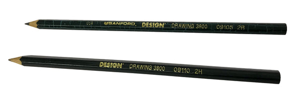 General Pencil 406765 Sax Solid Drawing Pencil, 4H Tip, Black