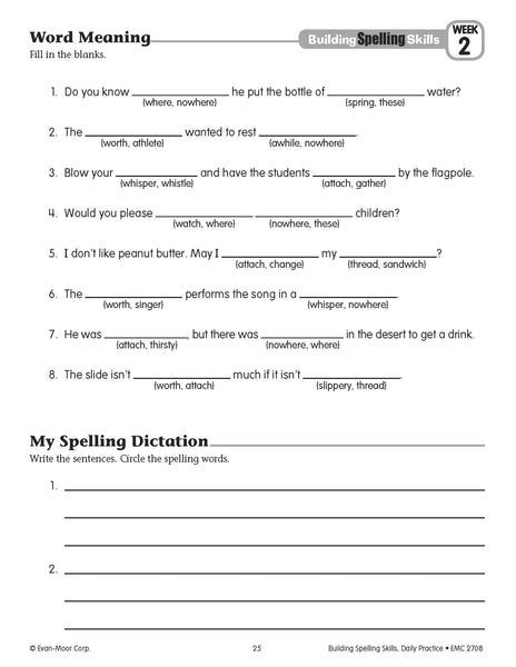 Building Spelling Skills, Grade 4 - Teacher's Edition – Miller Pads & Paper