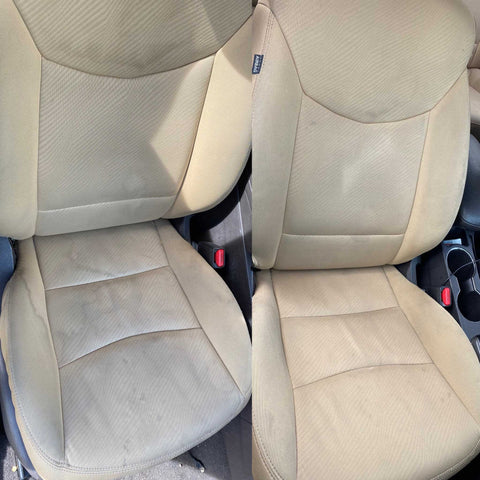 clean car seat upholstery