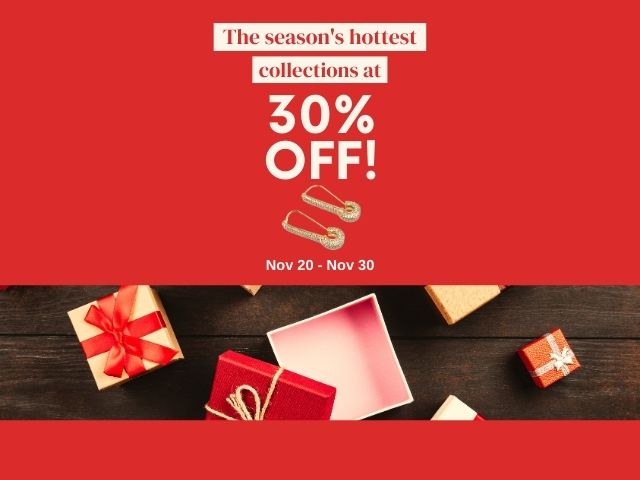 The season's hottest collections at 30% Off!
