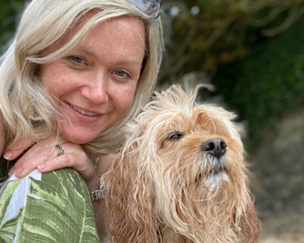 Fay Shoesmith with her dog