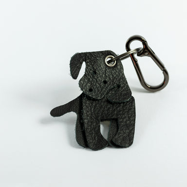 CustomLeatherCreations Dog Lovers Leather Keychain - Handmade Leather Keychain Labrador