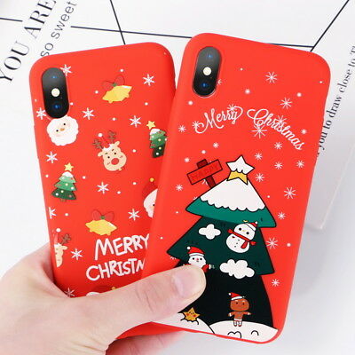 Immagini Natale Per Cellulare.In Rilievo Natale Custodia Morbida Gomma Cover Per Iphone Xs Kelisfashion