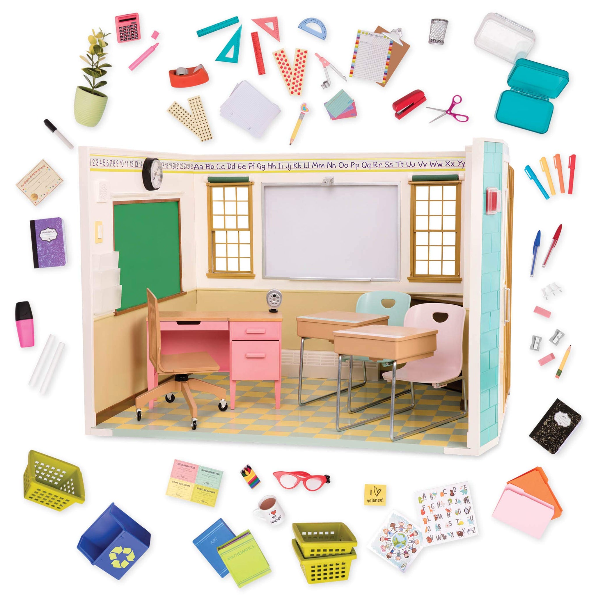 school set for dolls