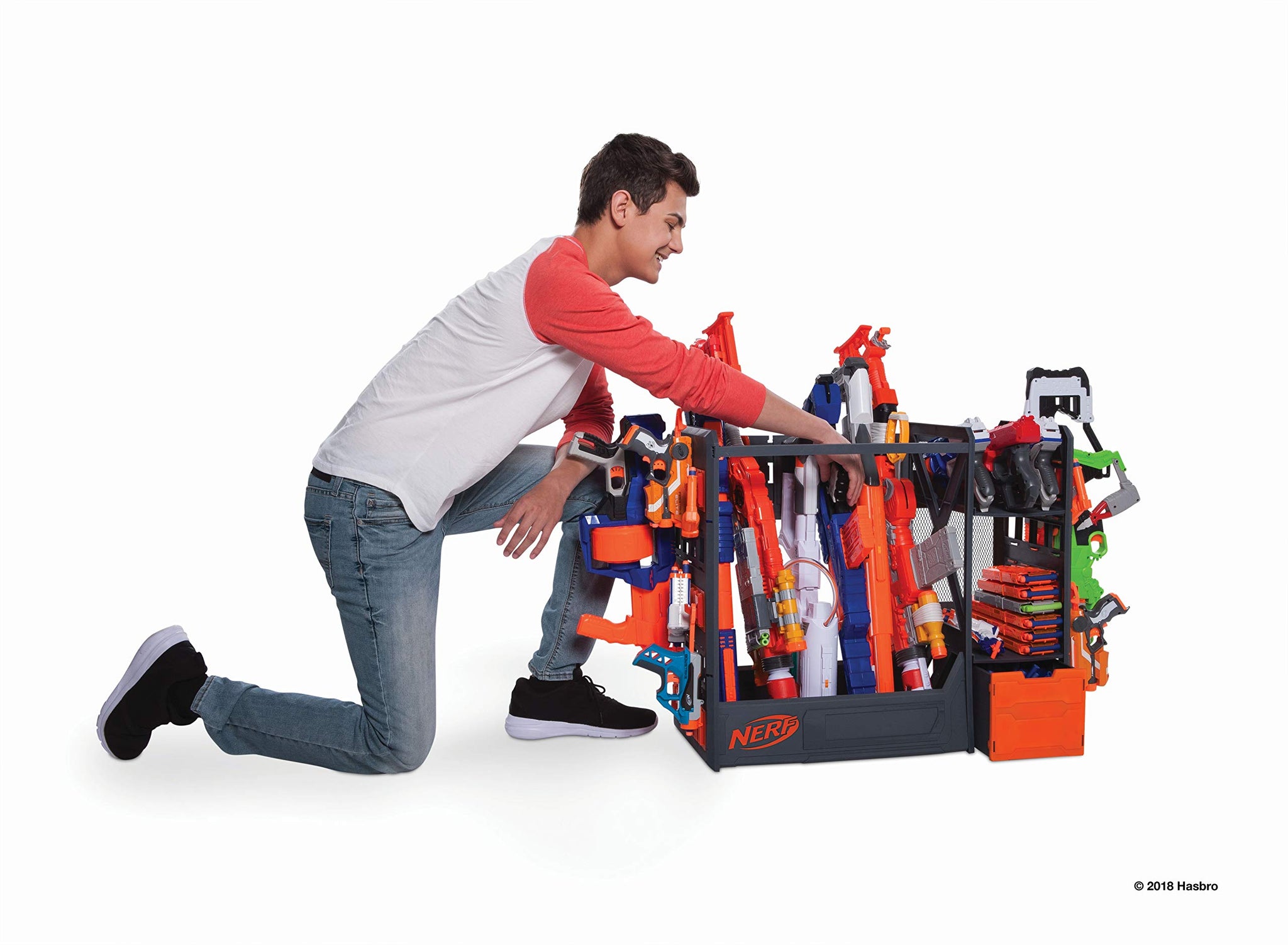 nerf elite blaster rack