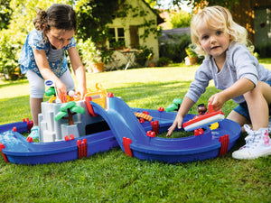 aqua mountain lake water playset