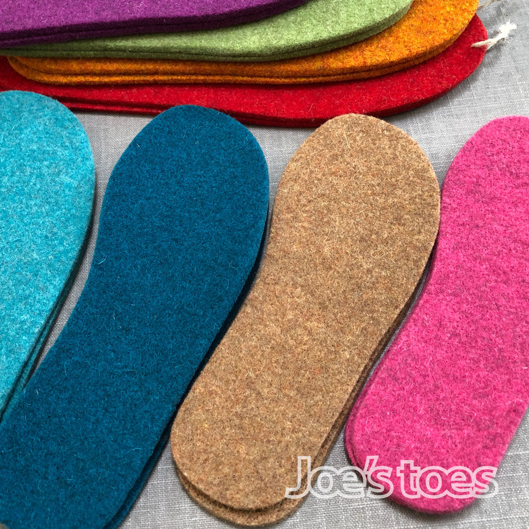 Thick Felt Boot Liners - warm insoles 