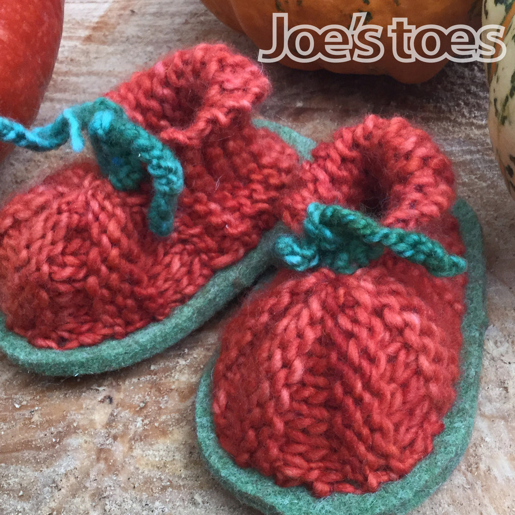 Joe's Toes Pumpkin Baby Booties Kit