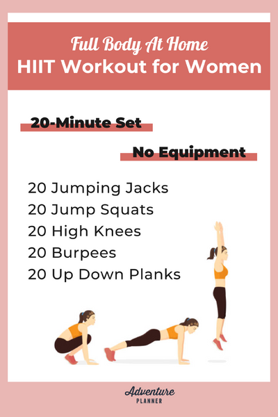 Full Body At Home HIIT Workout for Women – Adventure Planner
