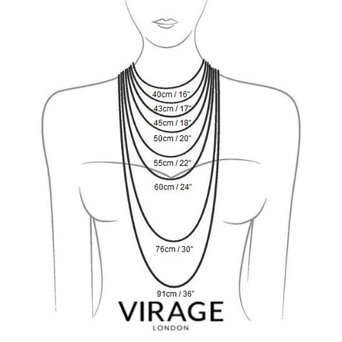 Women's Chain & Necklace Size Guide - VIRAGE London