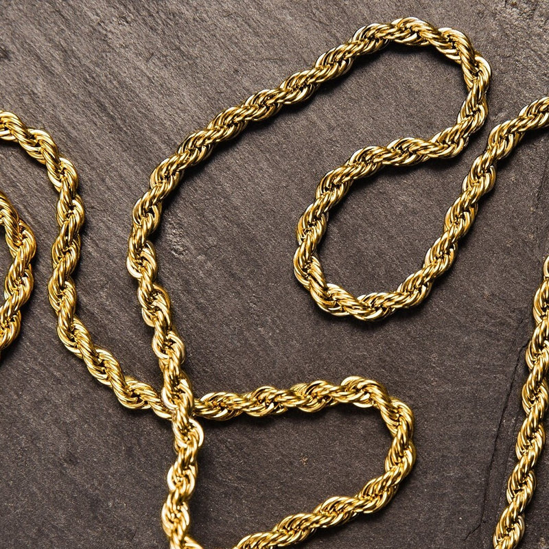 Rope Chain Gold 5mm | VIRAGE London