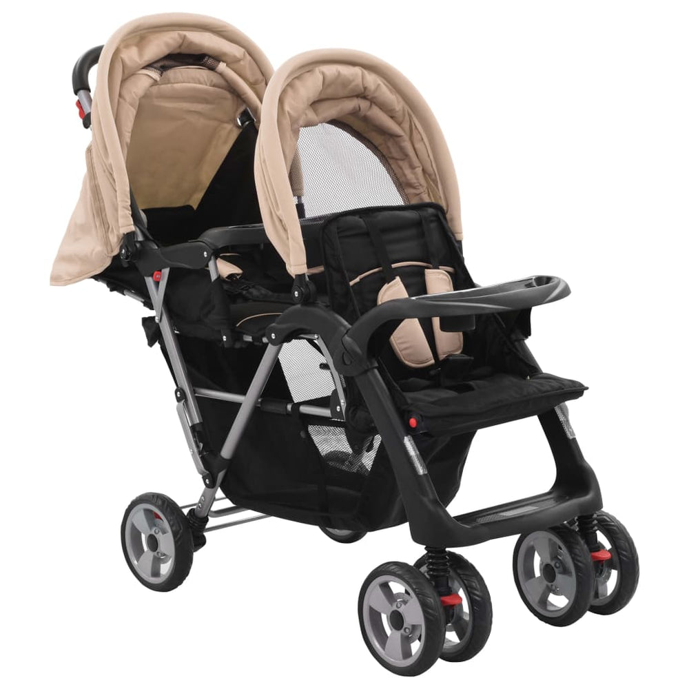 kinderwagen bruin