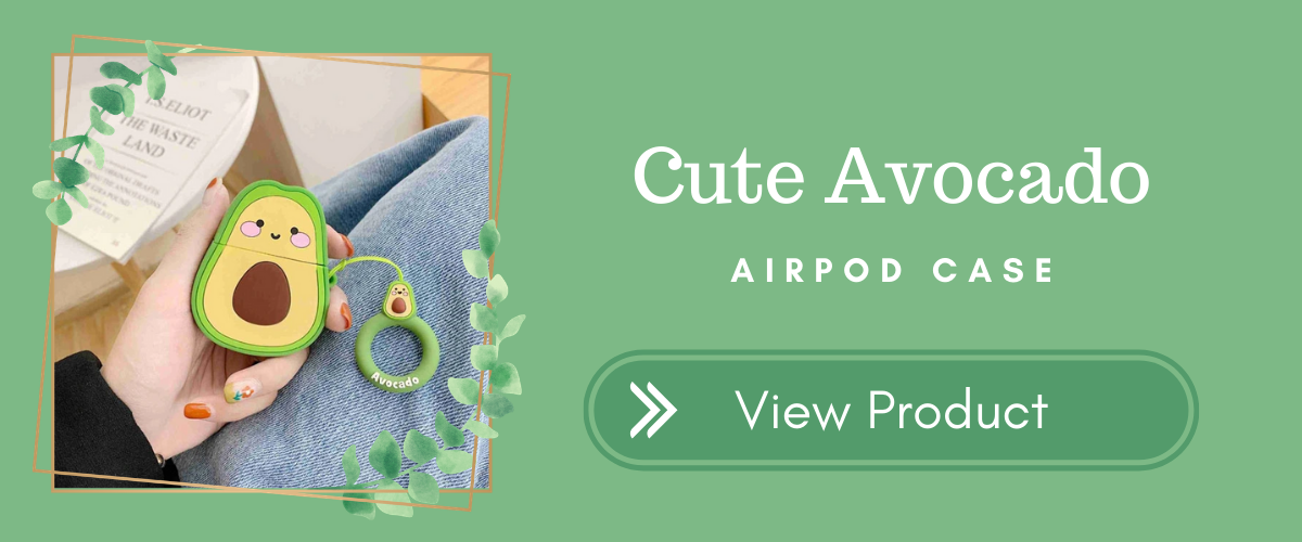 Cute Avocado AirPods Case