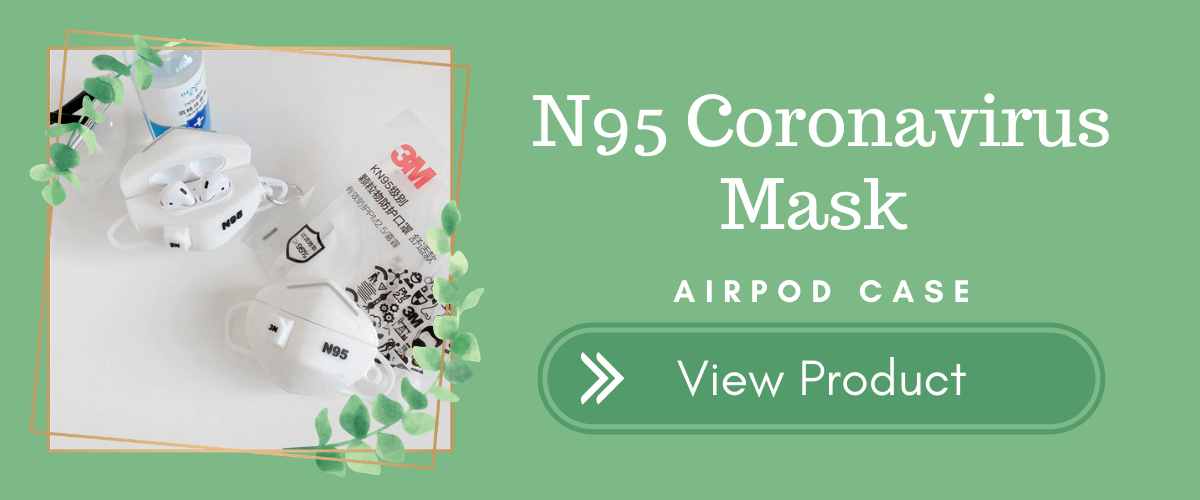 N95 Coronavirus Mask AirPods Case