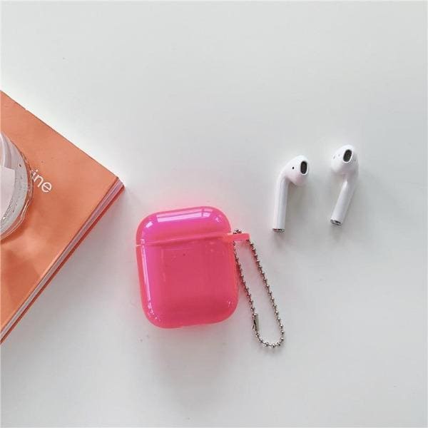 Clear Pink Airpod Case Rose Pink