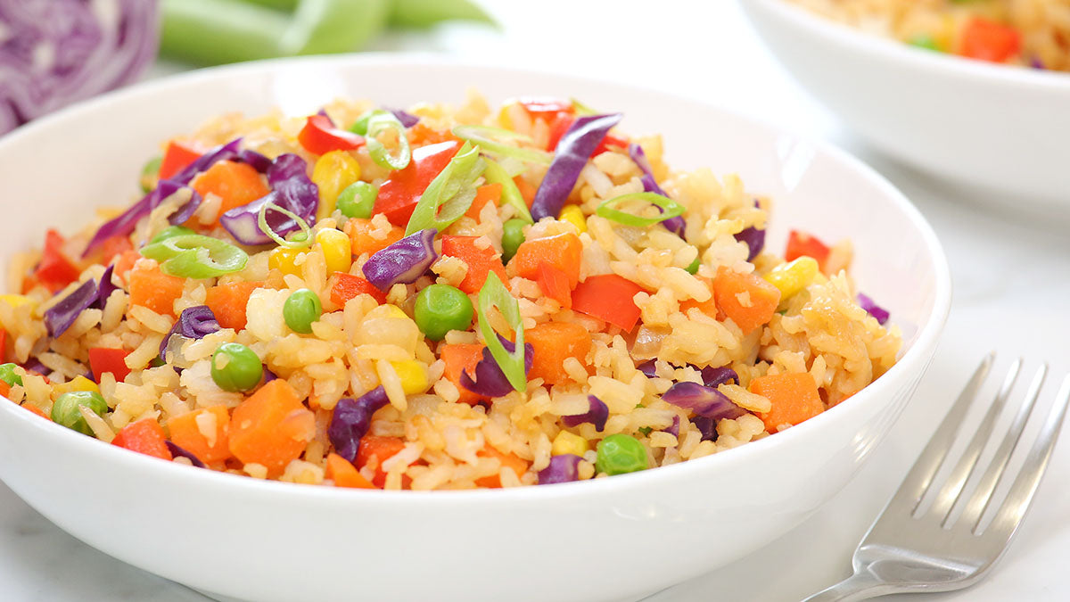 Rainbow fried rice