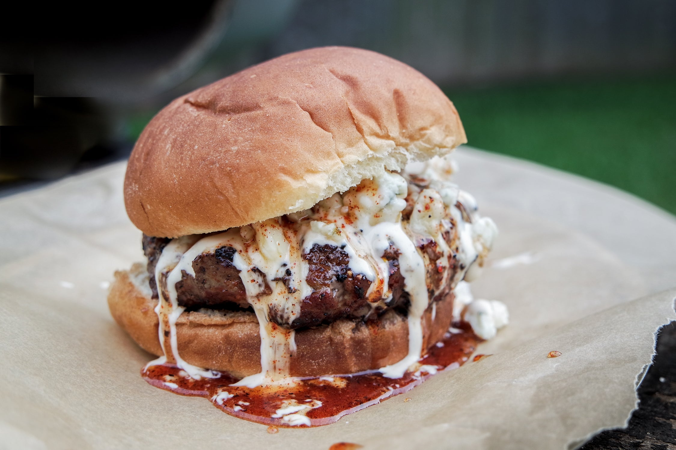 Gourmet Blue Cheese Burger