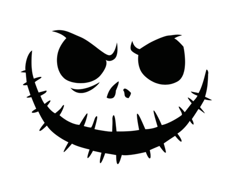 Introduce your littles to the classic Nightmare Before Christmas with this Jack Skellington pumpkin stencil.