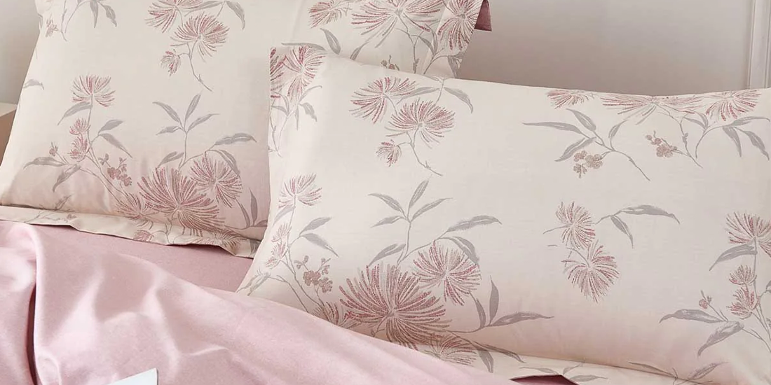 Qbedding Pink Floral Pillow Cases