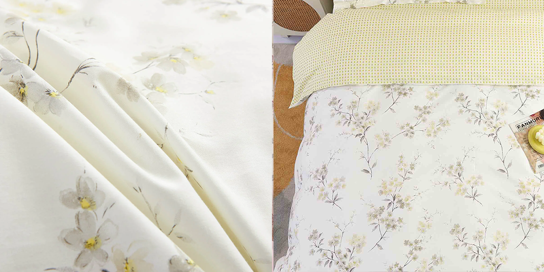 Qbedding Lanise Cotton Floral Bedding