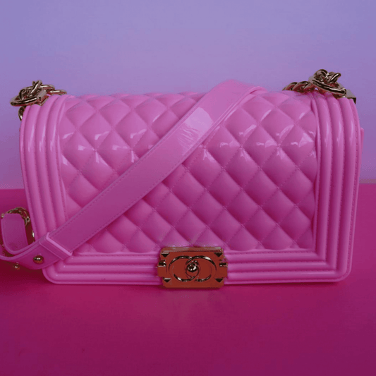 jelly toyboy chanel inspired bag 