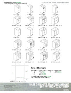 Casework & Specimen Shelving base cabinet 