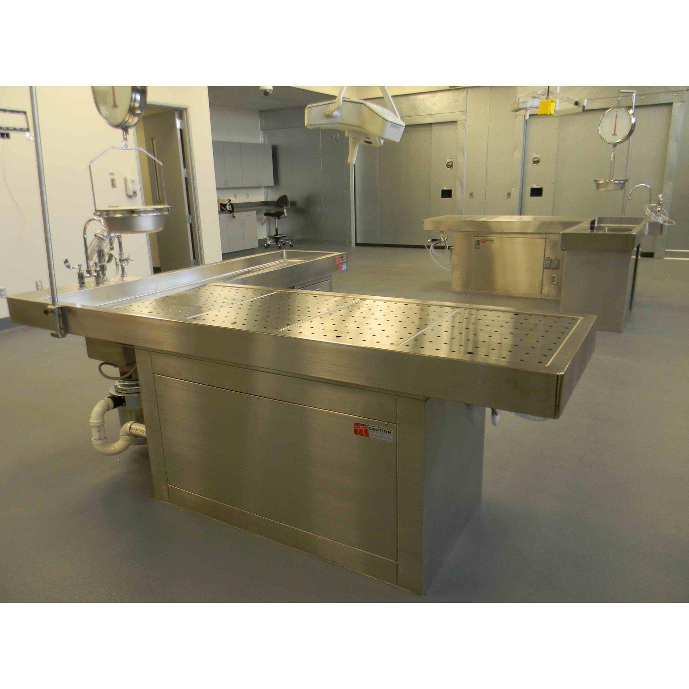 1036 19 L Shaped Autopsy Table Mortech Manufacturing 6632