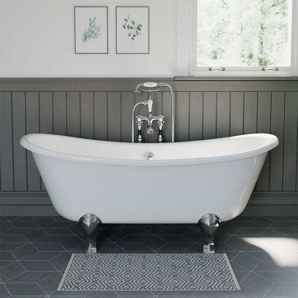 Marlow Double Ended Freestanding Bath 1750x730mm