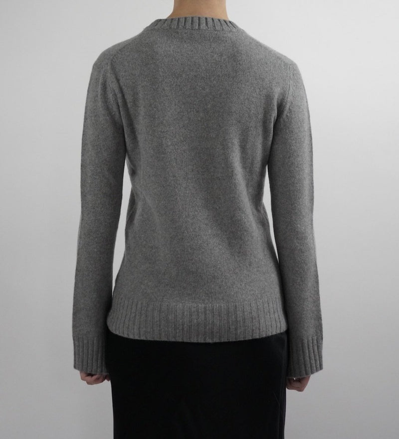 Theresia Sweater Grey Melange - Natura Cashmere