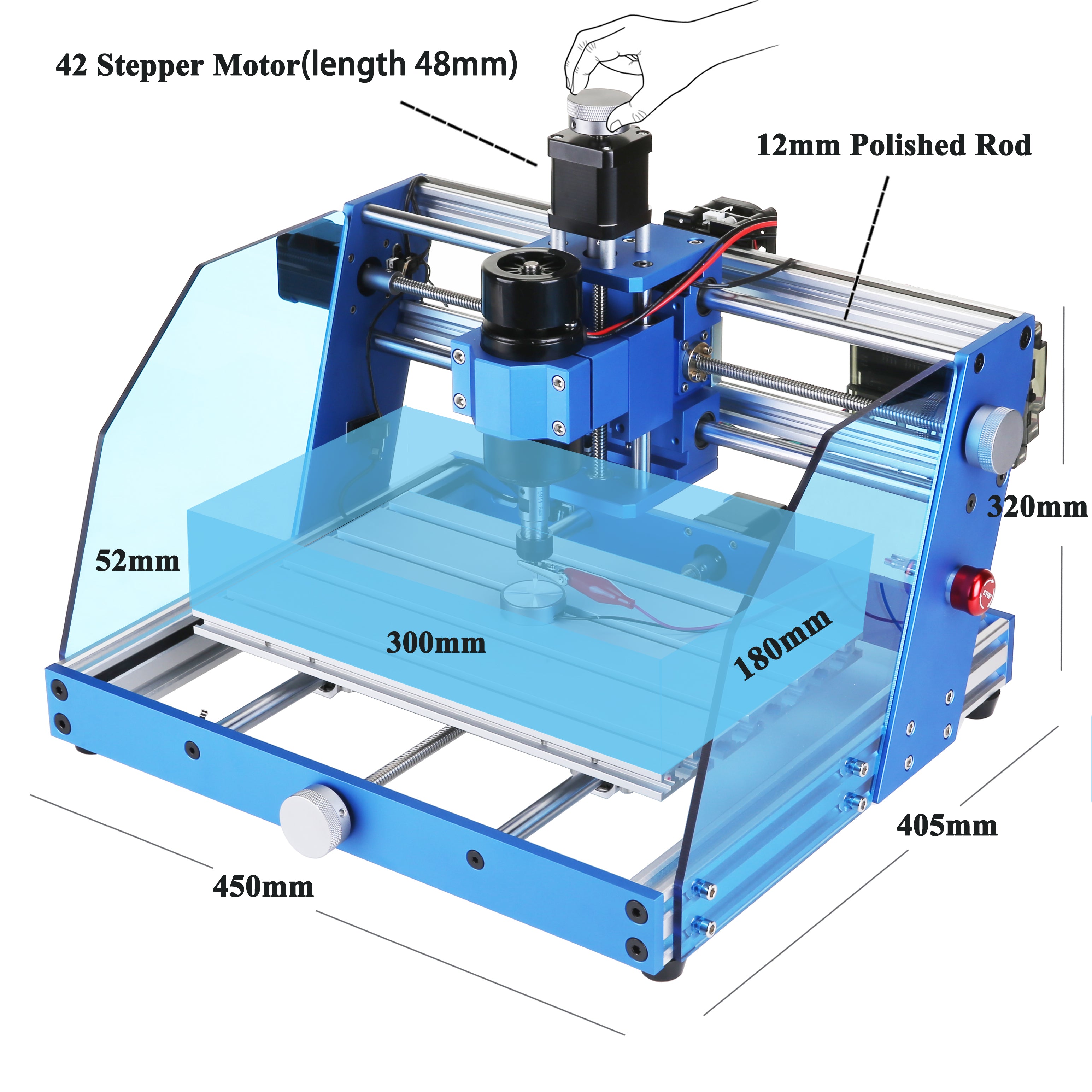 Mostics, CNC 3018 PRO 2 in 1 with 5.5W Laser Module, All metal