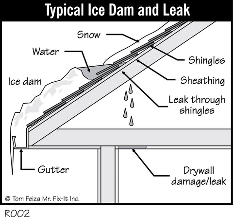 R002 - Typical Ice Dam and Leak