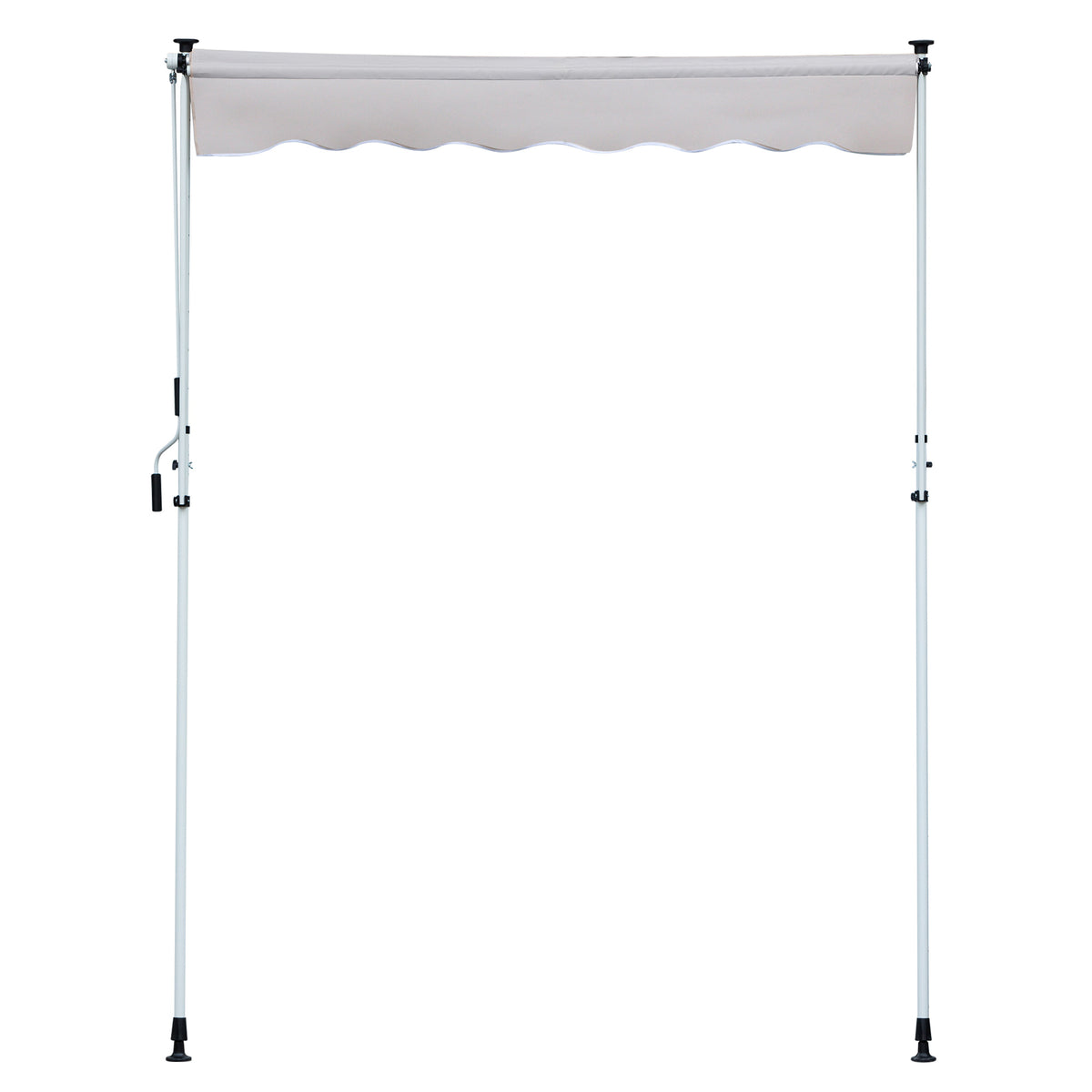 Nancy S Salt Lake City Luifel Aluminium Ijzer Polyester Zonwering Handslinger Roomwit 300 X 1 Cm Nancy Homestore