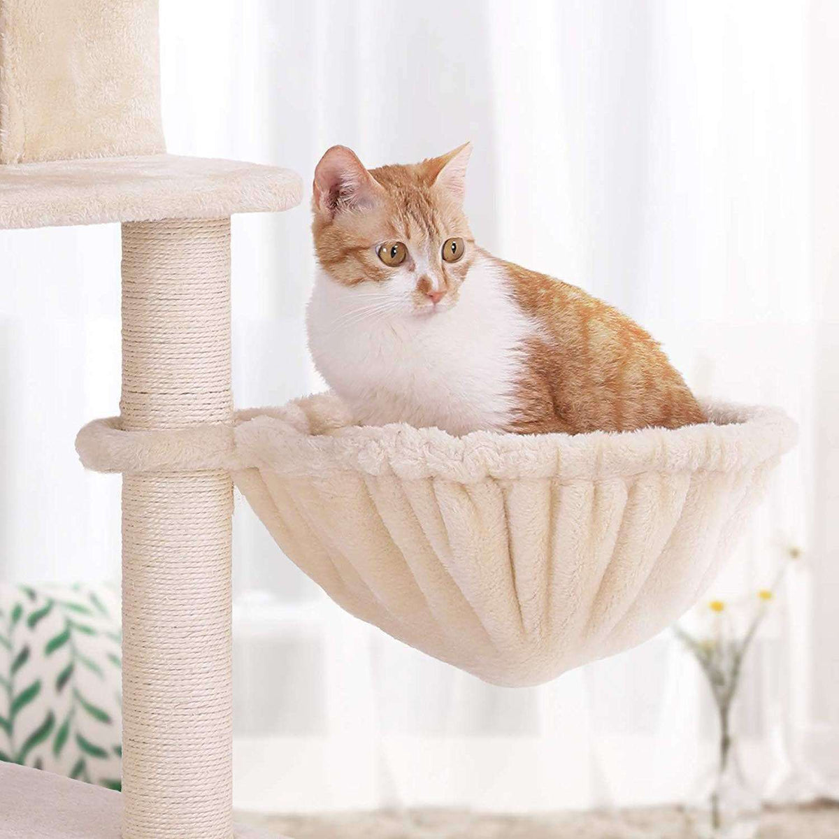 Spreek luid ozon Kwalificatie Nancy's Klimboom Voor Katten - Krabpaal - Kattenhuis Met Hangmat -  Kattenboom XL