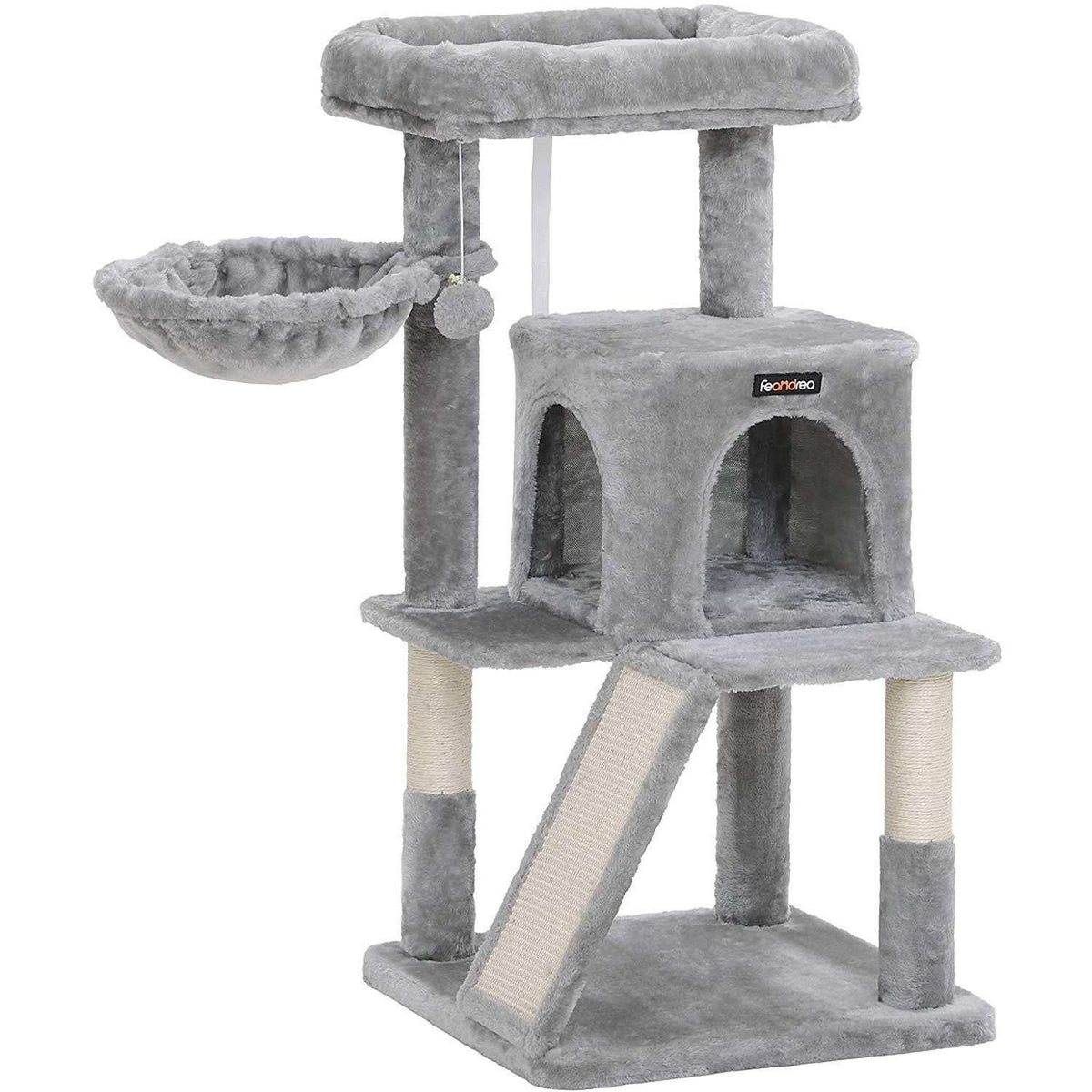 Uitbreiden zoogdier deugd Nancy's Clallam Kattenboom - Kattenhuis - Krabpaal - Krabpalen voor Katten  - 48 x 48 x 96 cm (L x B x H)